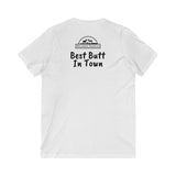 Best Butt in Town Jersey Short Sleeve Women's V-Neck Tee