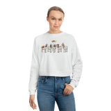 Goat Parade Women's Cropped Fleece Pullover