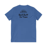 Best Butt in Town Jersey Short Sleeve Women's V-Neck Tee