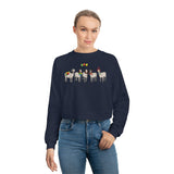 Goat Parade Women's Cropped Fleece Pullover