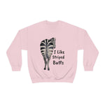 I like Striped Butts Unisex Heavy Blend™ Crewneck Sweatshirt